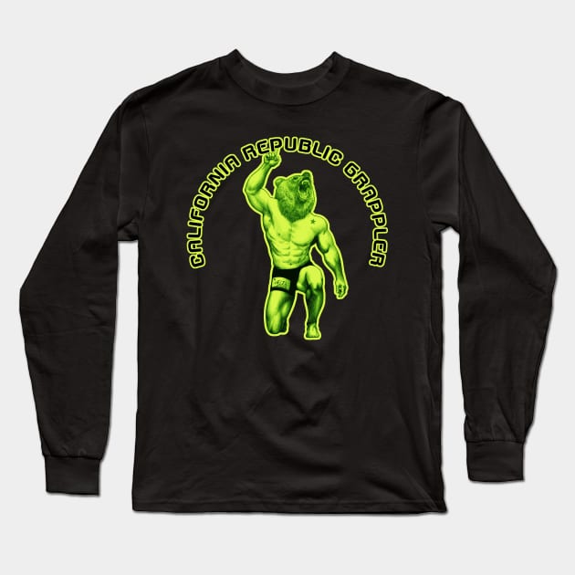 California bear - jiu jitsu , grappling nation Long Sleeve T-Shirt by undersideland